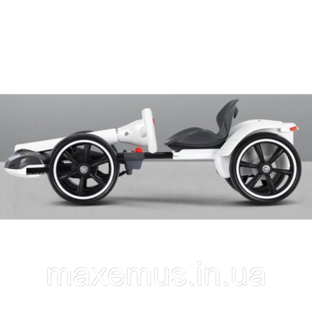 Детский электрокарт с пультом управления мягкими колесами Spoko SP V 1 7 6V 4,5А электрокарт аккумуляторный белый Мостиська