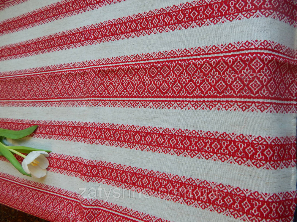 Скатерть с красной с вышивкой Киев - изображение 2