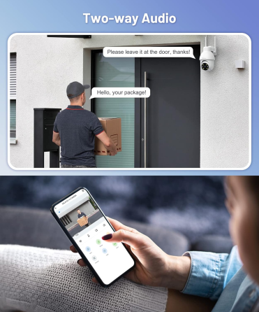 Купольная Беспроводная Wi-Fi камера видеонаблюдения Galyou Y4 2K для улицы Киев