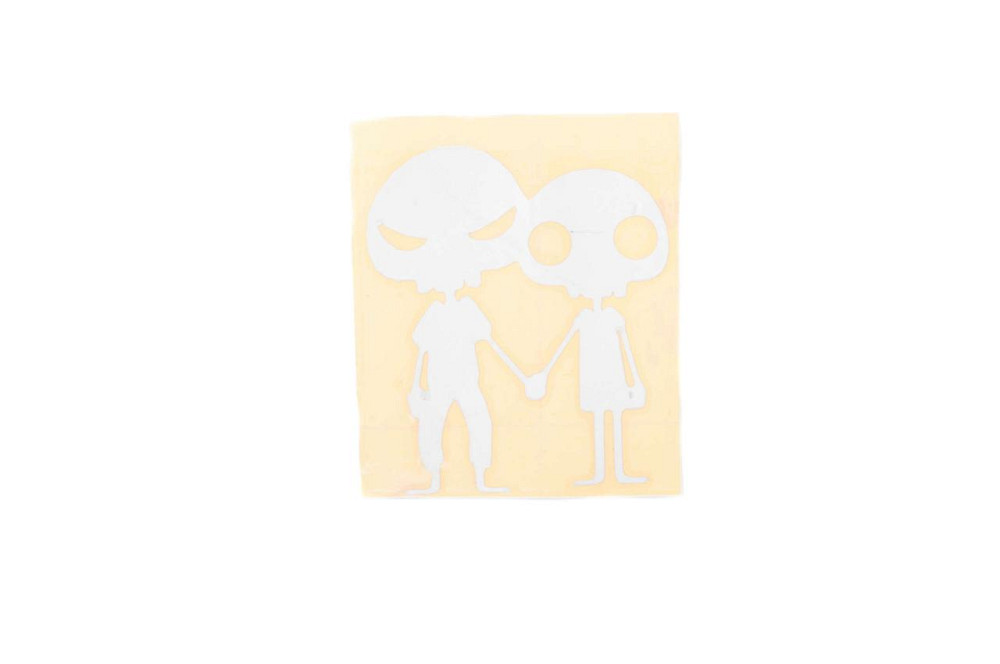 Наклейка декор SKELETON (11х10м, срібло) (#HQ684) Мукачево - фото 1