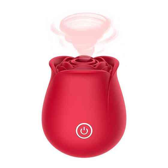 Кліторальний вакуумний вібратор Red Rose червоний Вінниця