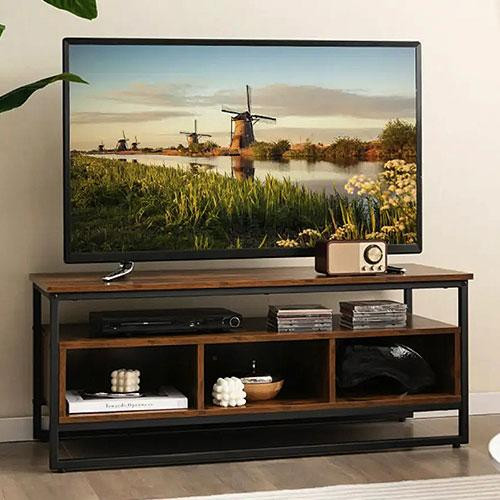 Комод тумба для дому під тв довга сучасна з полицями Costway Mary в стилі лофт Київ - фото 1