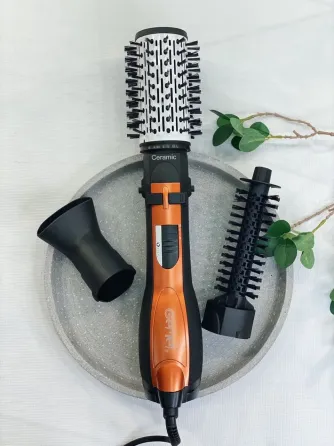 Вращающийся фен расческа с насадками Gemei GM-4828 воздушный стайлер для укладки волос Коломыя