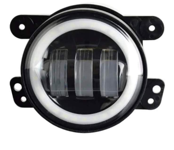 Протитуманні фари LED Dodge Jeep Chrysler 4 дюйми+дхо глазки 100 мм Харків - фото 5