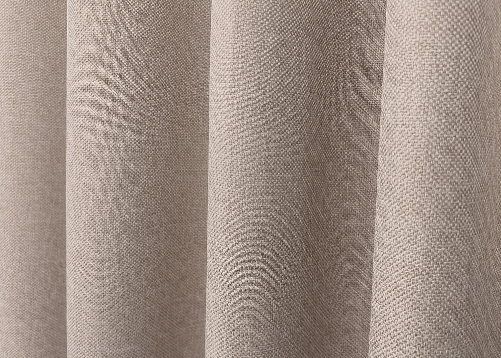 Комплект коротких штор VR-Textil Лен ELEMENTA № 1869ш Бежевый 130х170см 2 шт (35-0427) Киев - изображение 7