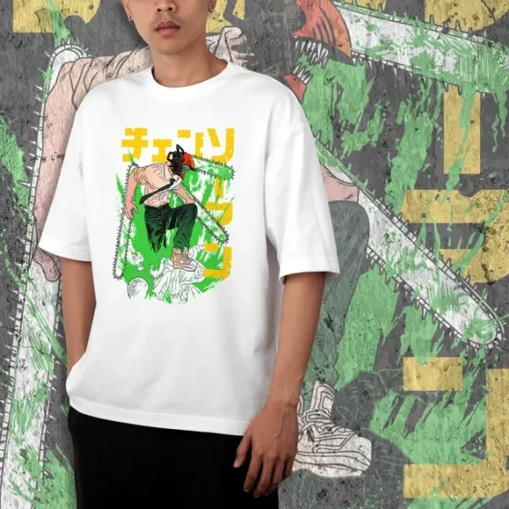 Футболка для подростка мальчика с принтом Человек Бензопила Денджи 3 WE Размер 160 Anime10485 Днепр