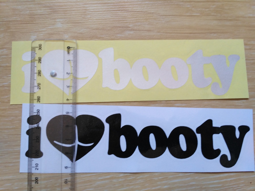 Наклейка на авто I Love Booty-Я люблю видобуток Київ - фото 4