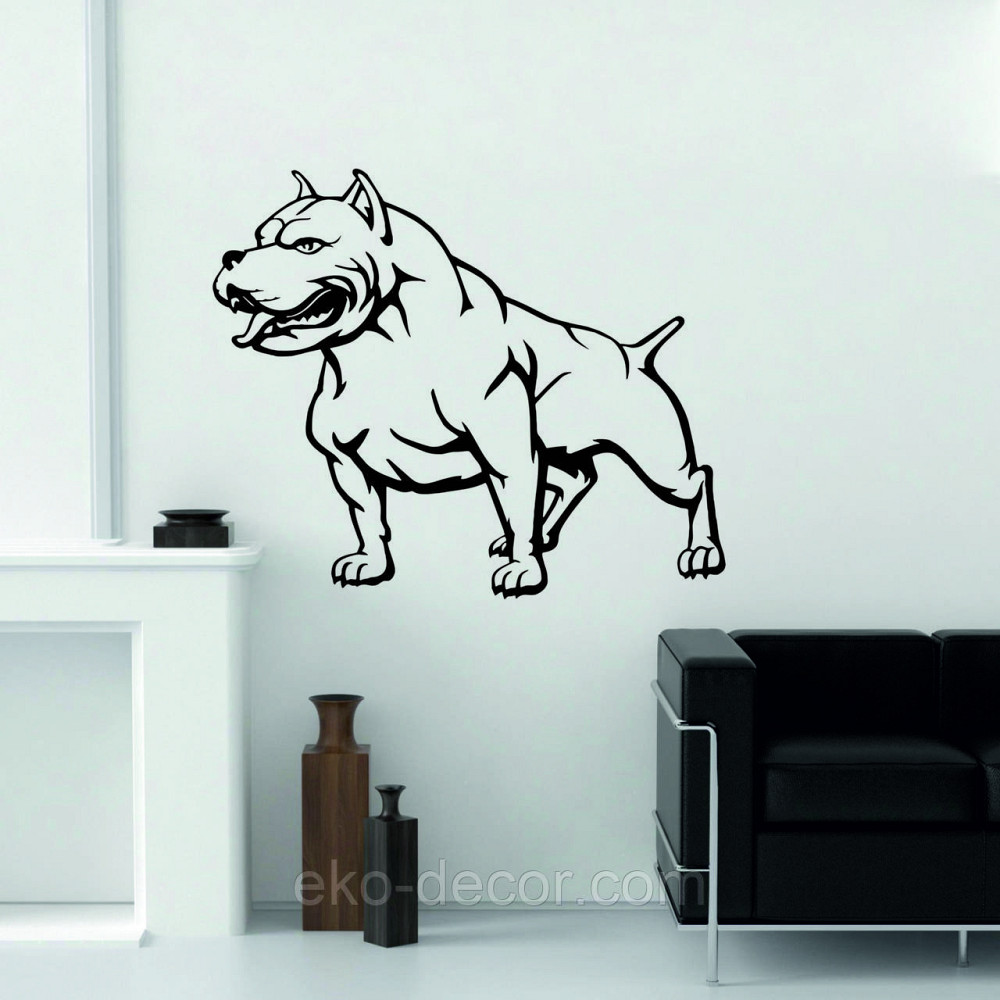 Декоративное настенное Панно «Американский питбультерьер» Декор на стену Киев - изображение 3