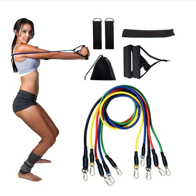 Гумка для крофіта exercise pipe Гумка для фітнесу та спорту стрічка еспан гумова петля фітнесу KX-19 Київ - фото 5