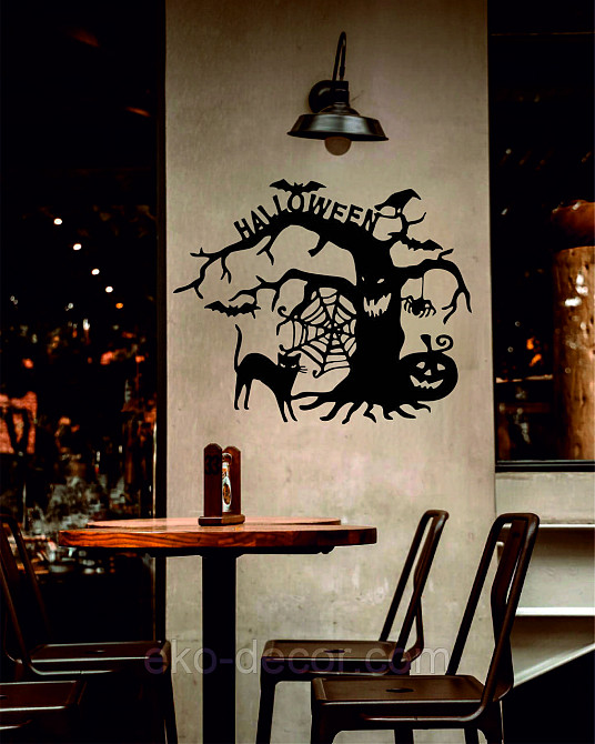 Декоративное настенное Панно «Хэллоуин», Декор на стену 70*57 см, Черный Киев - изображение 7