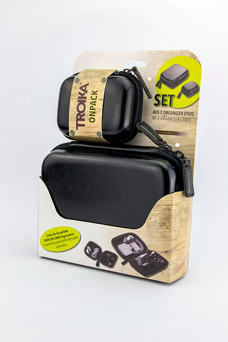 Комплект органайзеров Troika Onpack (2 шт.) искусственная кожа Черный Винница - изображение 2