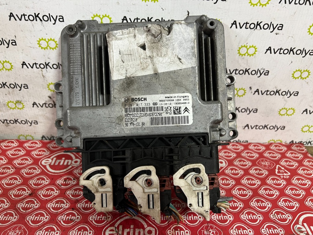 Блок керування двигуном Peugeot 207 1.6 hdi 2006-2013 (0281017333) Ковель - изображение 1