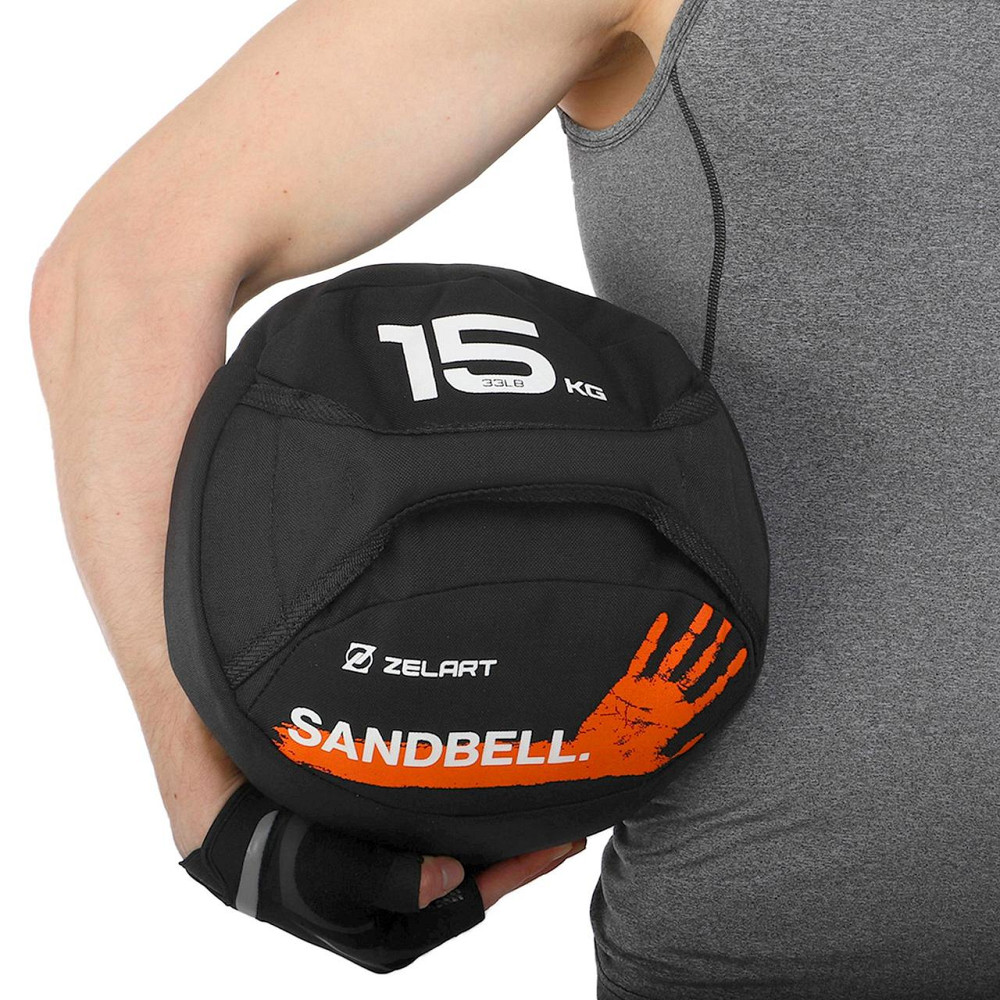 Мяч волбол 15 кг для кроссфита и фитнеса Zelart-7823-15-1 Киев - изображение 9