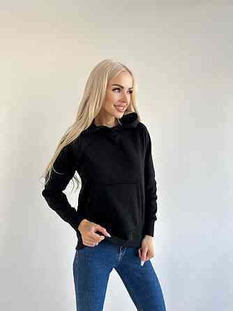 Худі вільного крою з капюшоном "Sky" оптом | Норма | Розпродаж моделі Чорний, 42-44 Київ