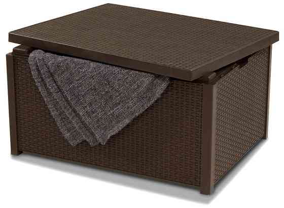 Стіл-скриня для саду пластиковий Keter Arica, коричневий Київ