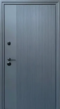 Дверь в квартиру. Серия МДФ/МДФ «Strimex Nissha» Модель: Accura Антрацит/Белый мат. Короб RAL 9005/RAL 9003 960 Киев