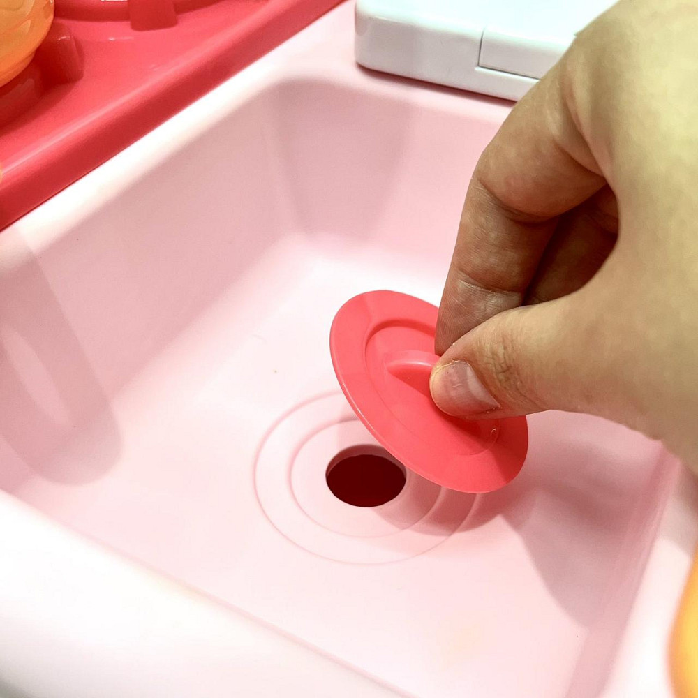 Кухня іграшкова мийка ллється вода 29 предметів звук світло Рожевий (WD-T41) Чернігів - фото 7