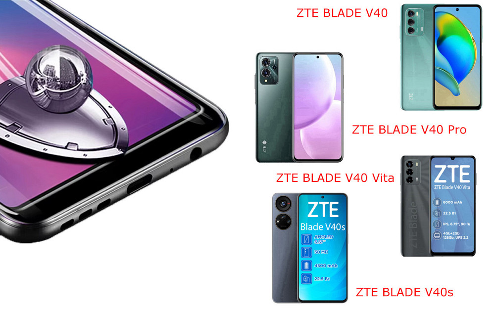 Захисне скло DefenzoGlass для ZTE BLADE V40, V40 Pro, V40 Vita, V40s – подвійна міцність Київ - фото 2