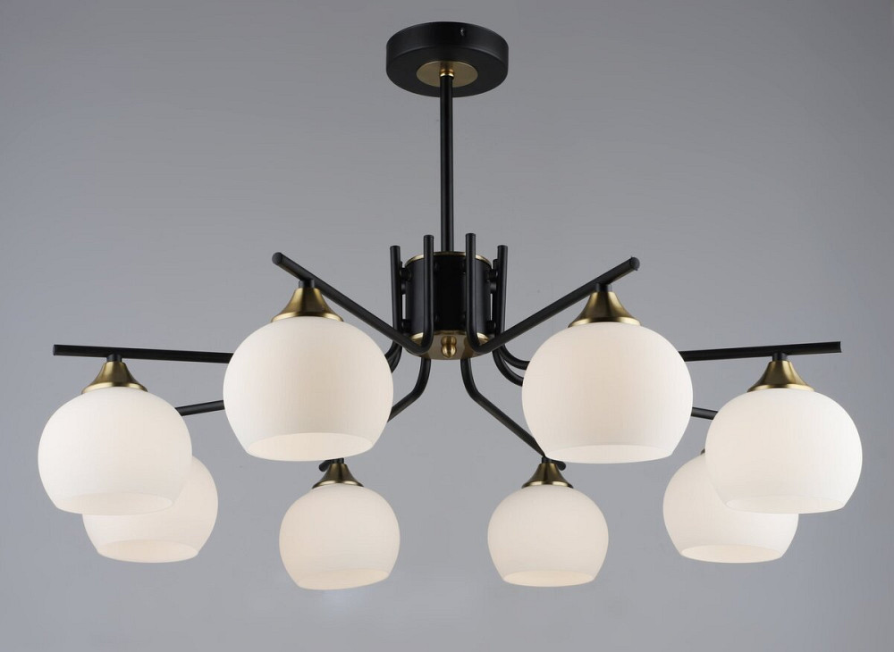 VALESO Люстра N6616/8 Чорний+Мідь Коломыя - изображение 1