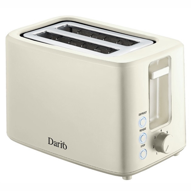 Якісний електричний тостер на 2 скибочки DARIO DT1007 750 Вт, Хороша тостерниця, TZ-568 Універсальний тостер Київ - фото 1