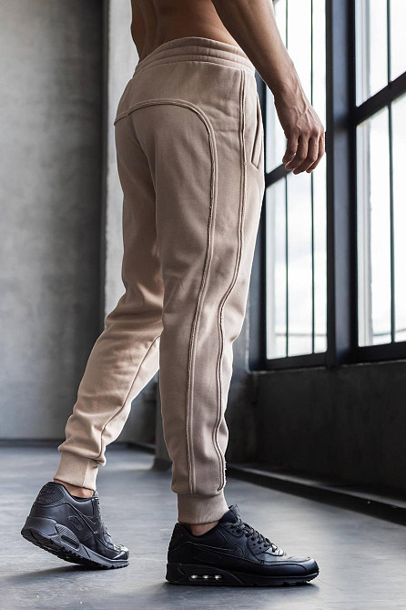 Утеплені джоггери зі швами навиворіт TotalFit EM3-IS10 Бежевый, M Киев - изображение 4
