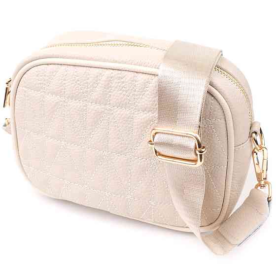 Женская сумка на каждый день из натуральной кожи Vintage 22904 Белый Киев