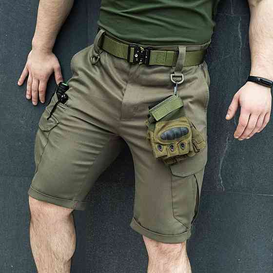 Тактические шорты мужские армейские, военные шорты Pobedov Tactical B2 хаки S Одесса