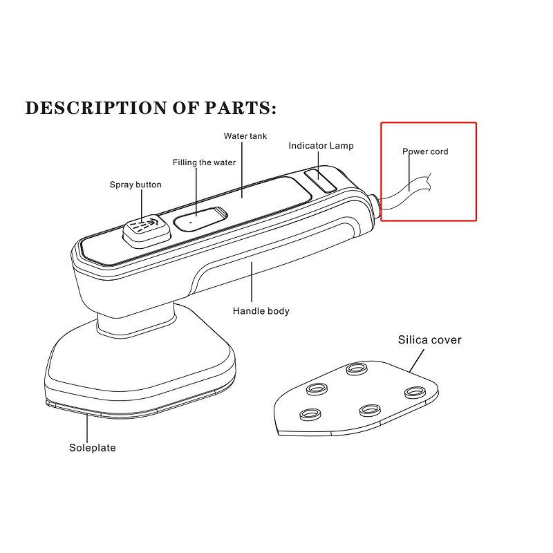 Пароочисник, праска 2 в 1 Mini Electric Iron DYD001 8066, зелений Вінниця - фото 8