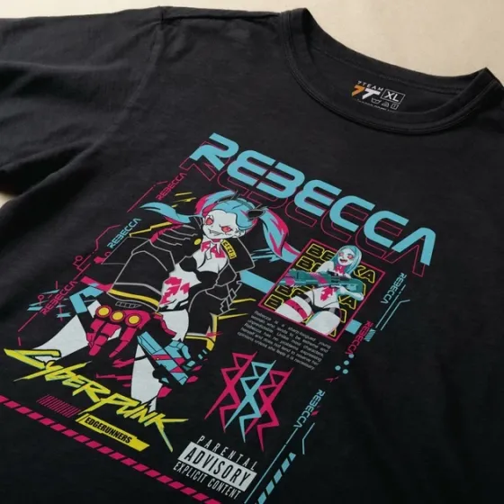 Футболка чоловіча з  принтом Cyber Punk Rebecca 6 Розмір 48 Anime1025 Дніпро