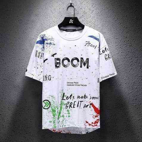 Футболка чоловіча с принтом  46 Біла 2664091084 Дніпро