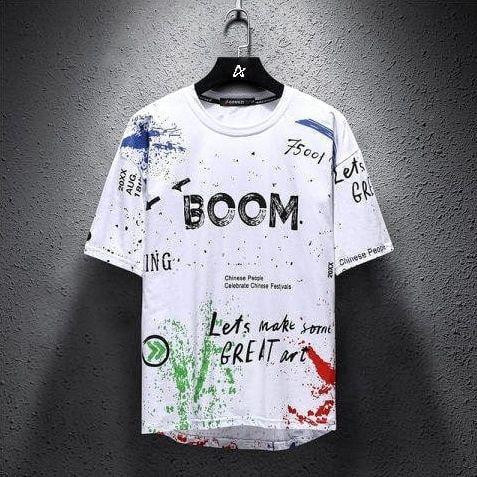 Футболка чоловіча с принтом  46 Біла 2664091084 Дніпро - фото 1