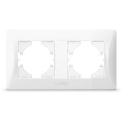 Рамка Videx BINERA біла 2 пости (VF-BNFR2H-W) Вінниця - фото 1