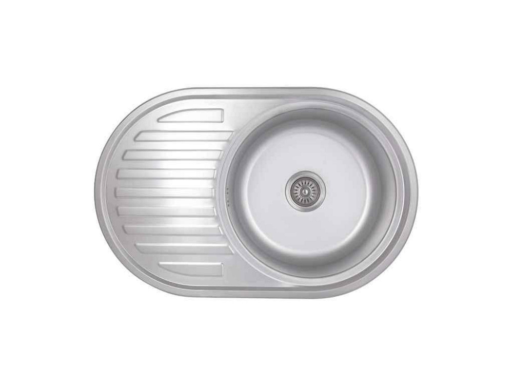 Мойка врезная 770х500х180мм 1 7750, Satin 0,8мм BRIN7750SAT08 ТМ Brinex Киев - изображение 1