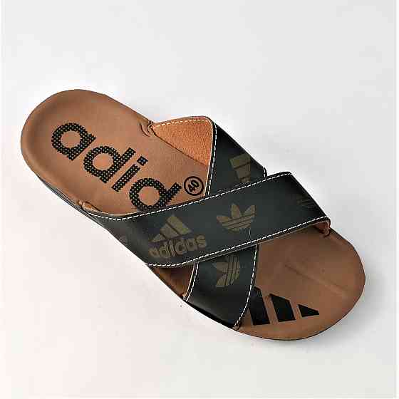 Чоловічі Шльопанці Тапочки Adidas Сланці Чорні Адідас (розміри: 41) Дніпро
