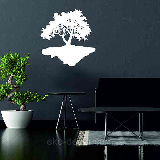 Декоративное настенное Панно «Дерево», Декор на стену 70*67 см, Белый Киев