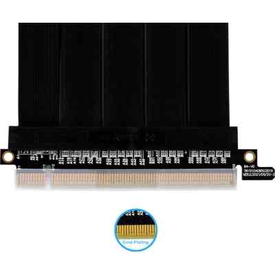 Райзер NZXT 600mm PCIe 4.0 RISER CABLE, Black (G89.PW-PCI-4-60X) Винница