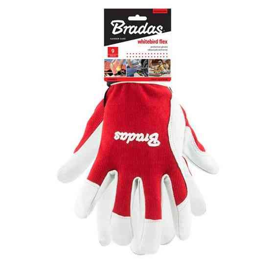 Шкіряні захисні рукавички WHITEBIRD FLEX, блістер, розмір 8, RWWBF8 Київ