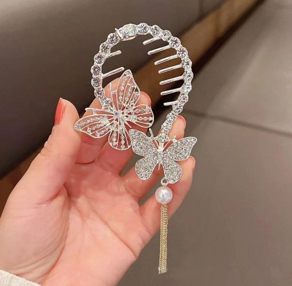 Шпилька для волосся з метеликами Сміла - фото 5