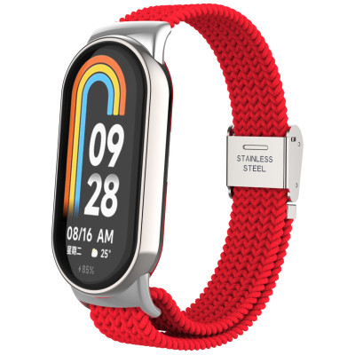 Ремінець до фітнес браслета Armorstandart Braided Solo Loop для Xiaomi Smart Band 10/9/8 Red (ARM86884) Вінниця - фото 1