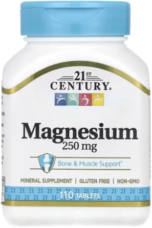 Магний 21st Century Magnesium 250 mg 110 таб Киев