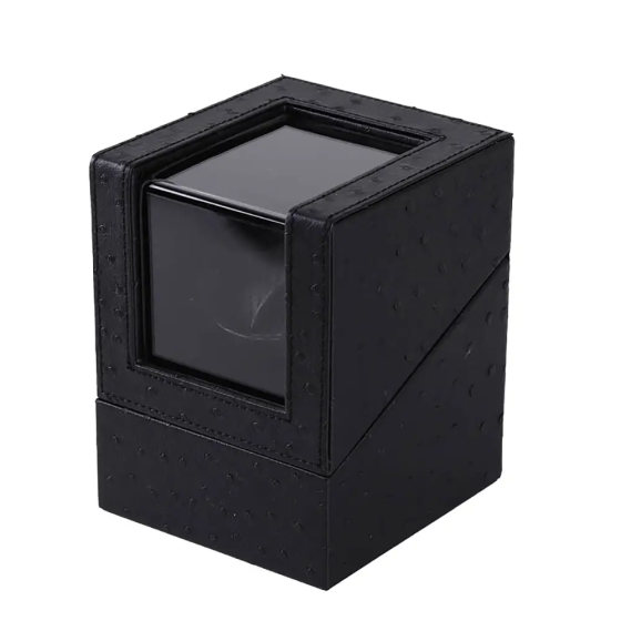 Скринька для підзаводу годинника Віндер тайммувер для 1-го годинника (Чорний з чорним 3) Вінниця