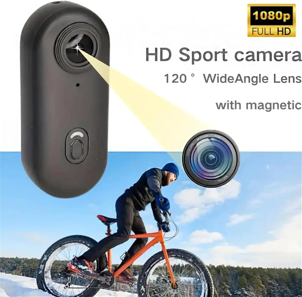 Спортивна екшн-камера Full HD 1080P 30 FPS, Wi-Fi, кут 140°, H.264, акумулятор 800 мАг, MicroSD до 256 ГБ Київ - фото 9