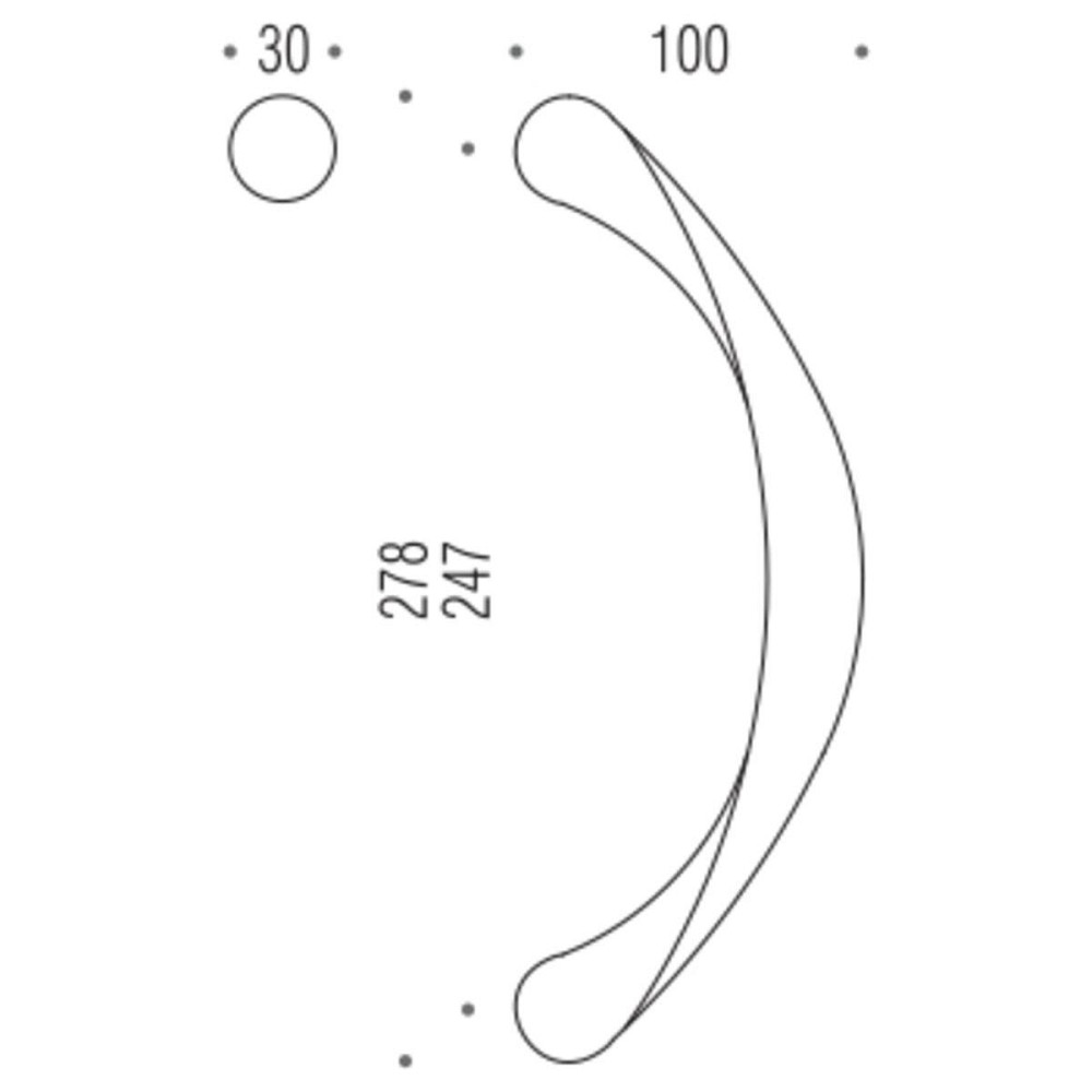 Ручка Colombo Flesso CB16Z / A мат.хром тягн Київ - фото 2