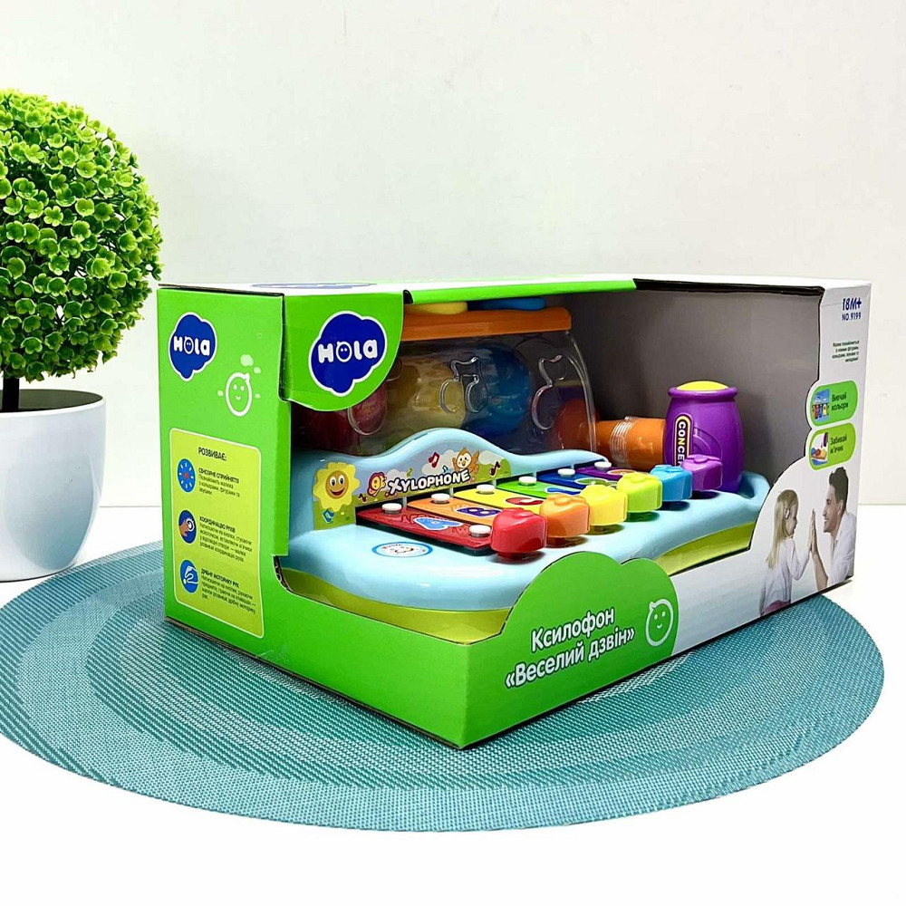 Ксилофон Limo Toy розвиваюча іграшка музична 26см (9199) Чернігів - фото 6