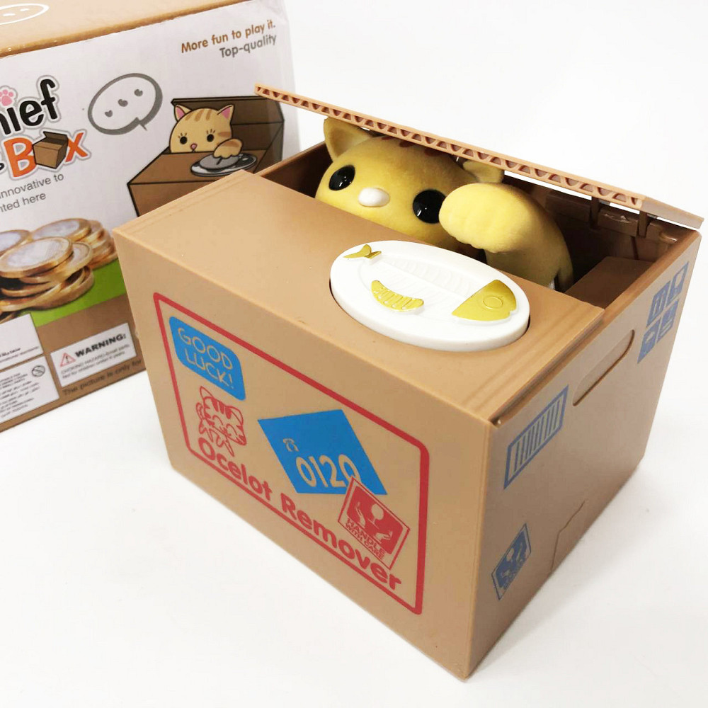 Дитяча сейф скарбничка злодюжка монет HU-103 у коробці Київ - фото 6