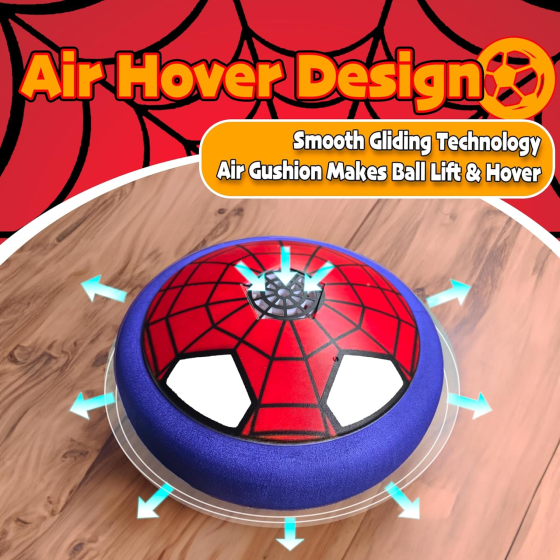 Летающий футбольный мяч Hover Ball для детей, LED-подсветка, воздушная подушка, мягкий бампер, игрушка 4–10 лет Киев