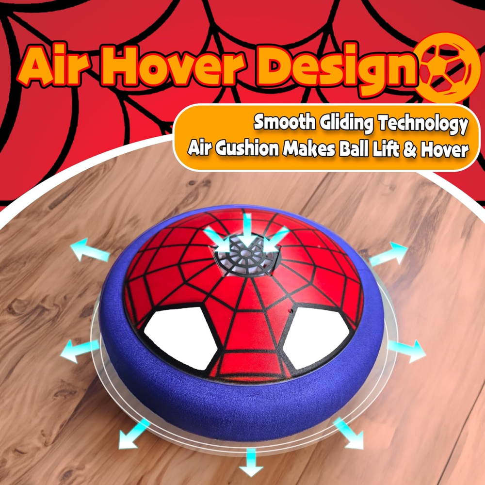 Летающий футбольный мяч Hover Ball для детей, LED-подсветка, воздушная подушка, мягкий бампер, игрушка 4–10 лет Киев - изображение 3