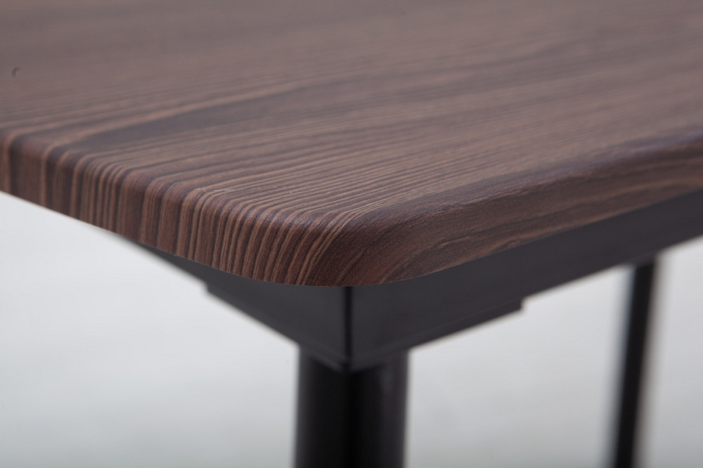 Стіл Етна 120(+40)*75 чорний метал/дуб ТК (горіх) Київ - фото 4