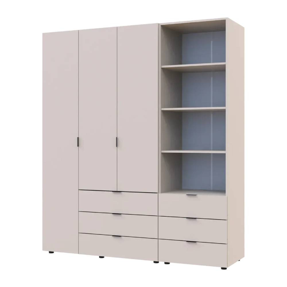 Шкаф для одежды Doros Гелар Кашемир 3ДСП с пеналом 176.2х49.5х203.4 (DRS-011922) Львов - изображение 2