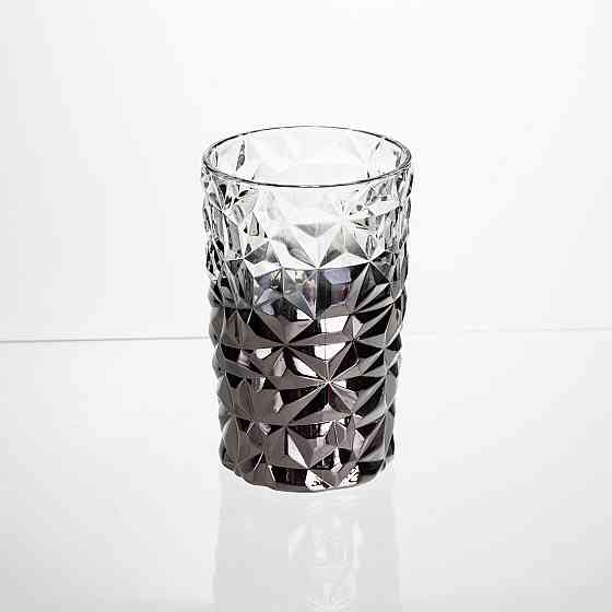 Набір склянок 6 штук 350 мл для лимонадів соку води коктейлів склянки скляні для напоїв Сірий HP-19-183 Коломыя